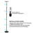 Doruk 30W LED Torchiere Floor Lamp, Dimmable, 2400lm, 69-Inch Tall Standing Modern Pole Light