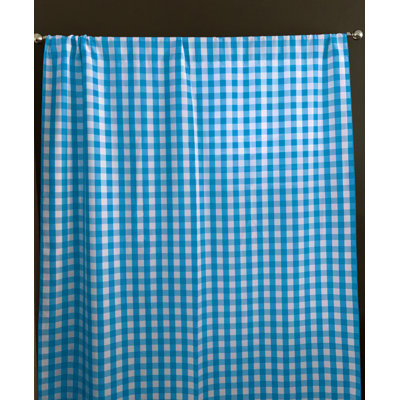 Panneau de rideau simple obscurcissant avec passe-tringle Lombard Gingham