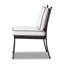 Chaise d'extérieur Belvedere - Coussin carré - Lin Alessi