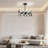 Jamoy 12 - Light Acrylic and Aluminium Dimmable LED Sputnik Modern Linear Chandelier