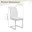 Ensemble de 6 chaises de salle à manger ergonomiques en cuir synthétique de style moderne pour la cuisine et la maison