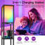 160cm Black Tray Table Floor Lamp