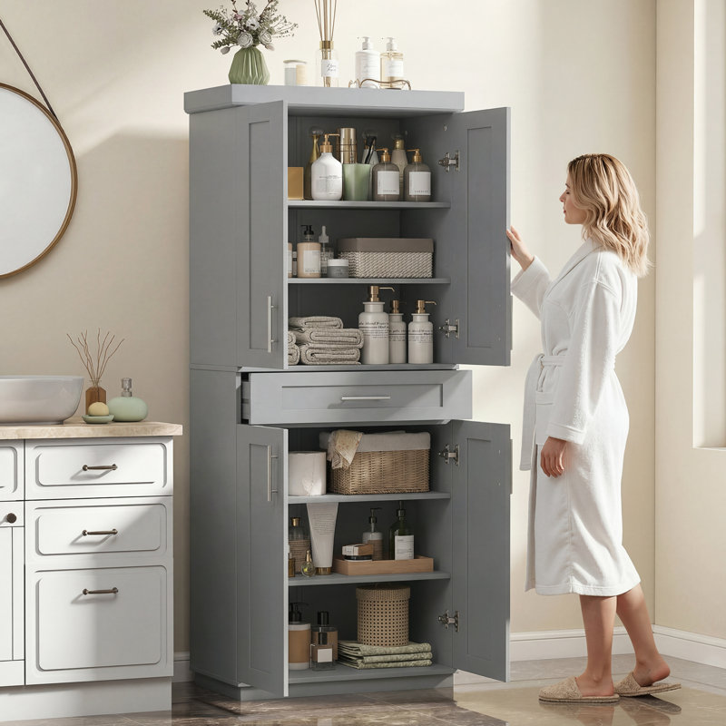 72'' Kitchen Pantry, Gray