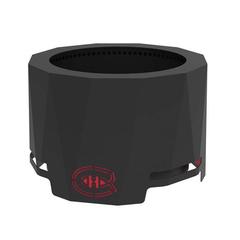Round Steel Smokeless Fire Pit, Montreal Canadiens