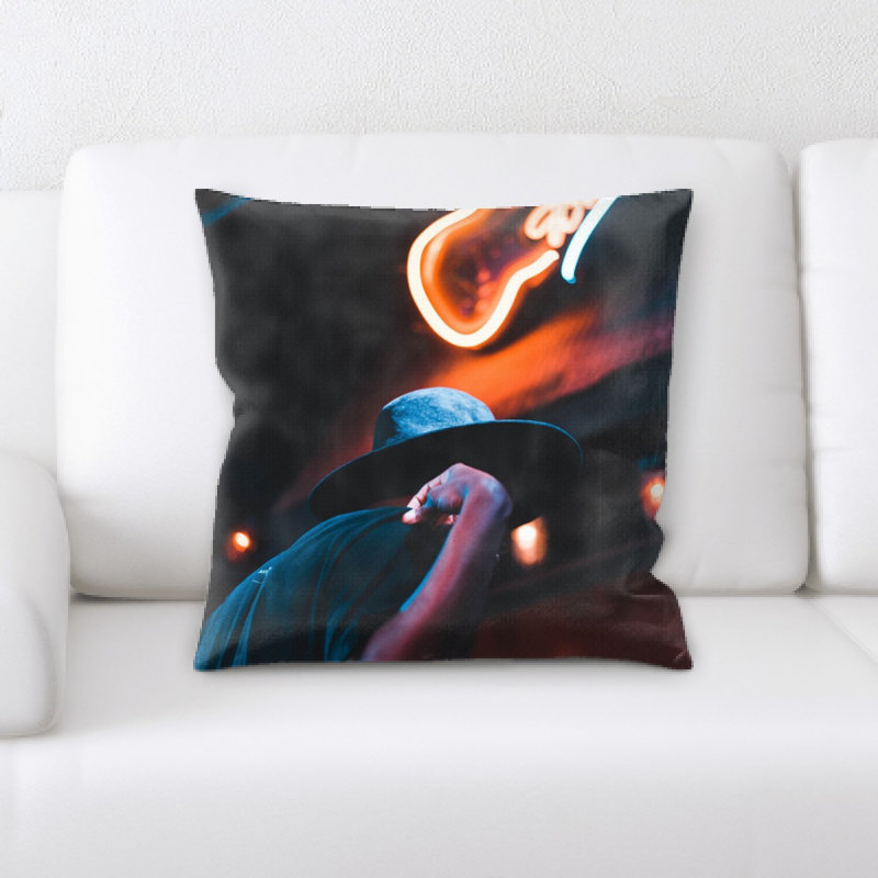 Microsuede Reversible Throw Pillow