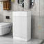 Armoire de salle de bain Kazir avec tablette à deux niveaux et orientation vers la gauche ou la droite