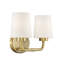 Éclairage pour salle de bain 2 lumières Savoy House Capra en laiton chaud-1777802038-1777802039-1791631411