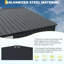 Remise utilitaire 10 pi x 12 pi en acier galvanisé robuste pour l'extérieur avec fenêtres verrouillables pour la porte-124513326