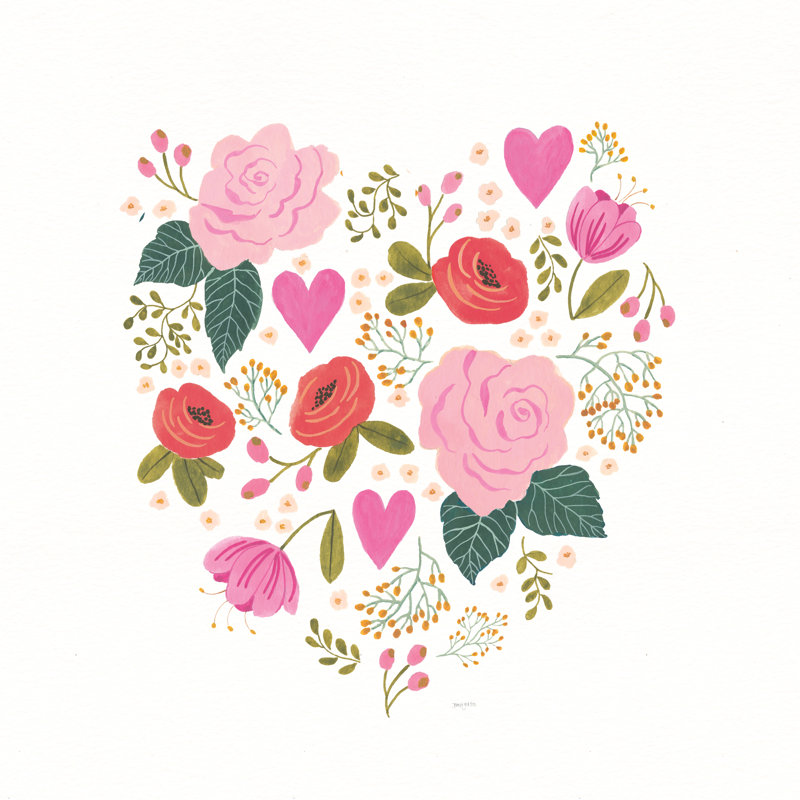 Notes d'amour II, H 12 po x l 12 po