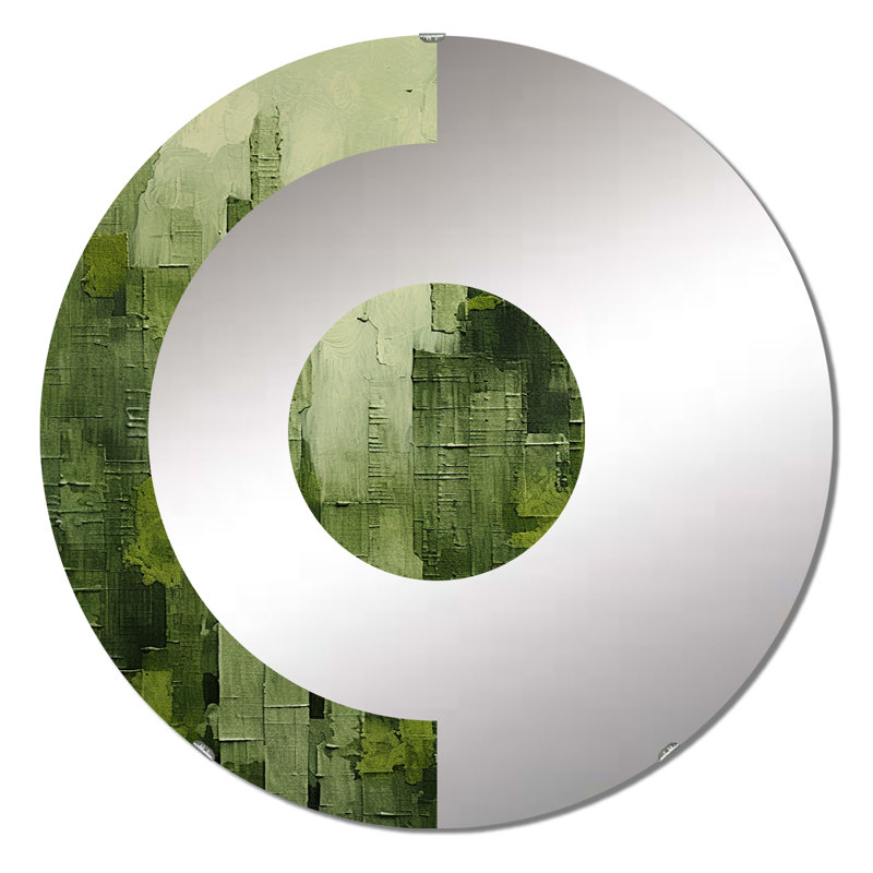 Altovese - Miroir mural demi-cercle, 23,6 po x 23,6 po