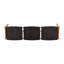 Banc 3 places - Banc d'extérieur rustique en bois, 61,02 po X P 15,92 po, H 17,42 lb, 24,49 lb, bois avec caractère
