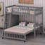 Lit superposé peu encombrant avec tablettes de rangement flexibles et lit à roulettes-1918982289
