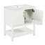 Meuble-lavabo de 30 pouces avec lavabo en céramique et rangement polyvalent - idéal pour les petites salles de bain en céramique, porte, meuble-lavabo-106595301