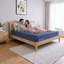 Matelas en mousse pleine grandeur NOVA de 10 po avec mousse à mémoire de forme, matelas roulé et gris-bleu avec housse en tissu super doux-710399170-709834781