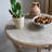 Flora Rustic Farmhouse End Table with Storage Shelf, French Country Accent Side Table