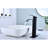 Waterfall Spout Single Handle Bathroom Sink Faucet, Matte Black, Stainless Steel With Pop-Up Drain  No Overflow  For Convenient And Precise Water Supply Adjustment, Control, Management Black Tap-124304131