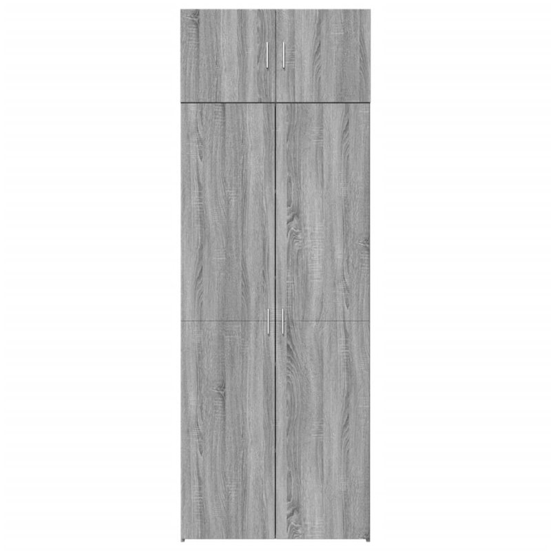 Keels 80cm Sideboard, 225cm H x 80cm W x 42.5cm D, Grey Sonoma