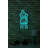 Flexible LED Neon Strip Lights, 11.0 x 23.6 x 0.8 inches | Waterproof IP67, PVC Foam Template, 12V 2A DC Adapter | Built-in Wall Hanging System, Ideal for Home Decor & Party Lighting, 25.2W Power-1540977592