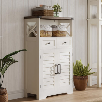 Bathroom Floor Cabinet With Doors And Drawers