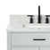 Jameal 30'' Solid Wood Single Bathroom Vanity with 0.75'' Carrara Marble Top, Rectangular Sink