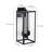 Black Rectangular Double-Bulb Outdoor Walllamp(Set Of 4)-1216467568-1218658590