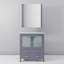 Meuble-lavabo de salle de bain 30 po X P 18,25 po P, plateau en céramique et Miroir-1281734126