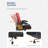 Task Chair Height Adjustable Office Chair Swivel Rolling Executive Desk Chair with Lumber Support-173563729