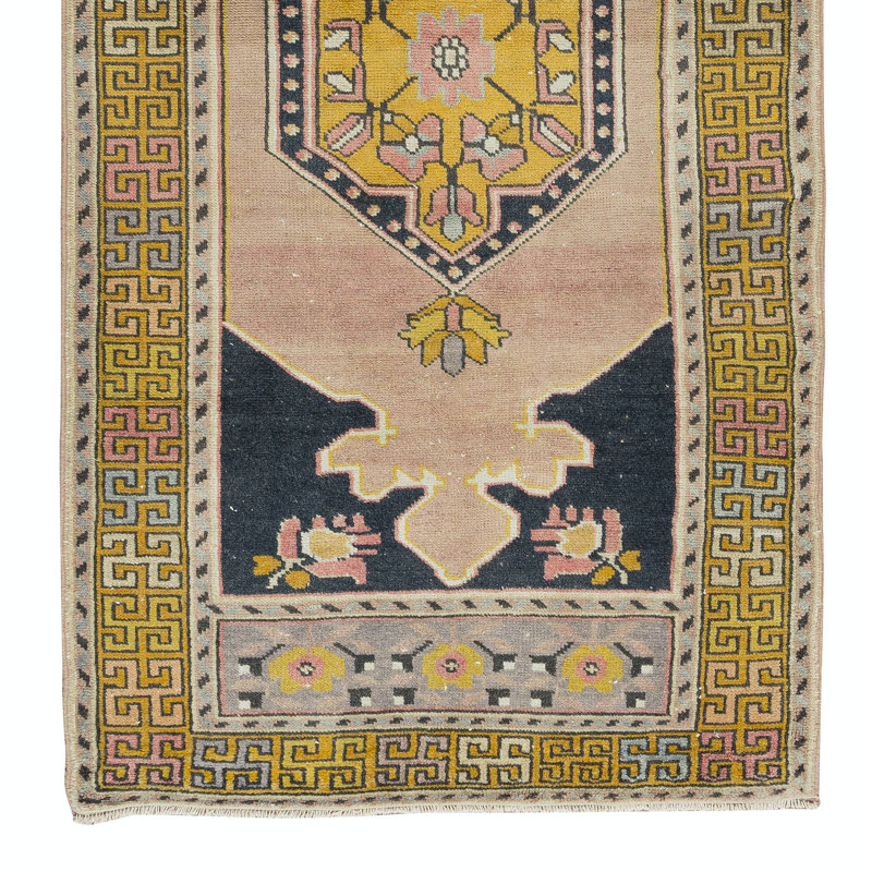 Tapis oriental oriental en laine de Turquie, fait main Village
