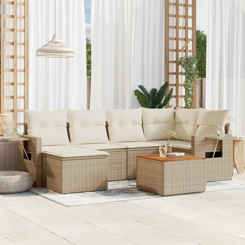Vidaxl Garden Sofa Set Beige