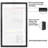 Olley Floating Frame for Newspaper - Composite Wood & Plexiglass - 15x26 - Black