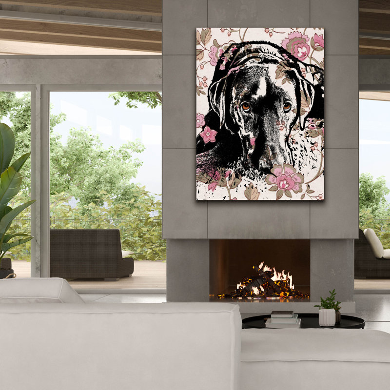 «The Lie Down Lab» par Dean Russo, art mural sur toile, H 54 po x l 40 po x P 1,5 po