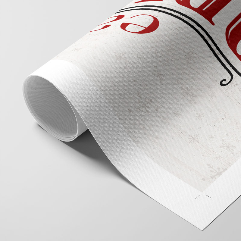 «Eat, Drink and Be Merry» - Impression sur toile seulement - non encadrée, H 12 po x l 8 po