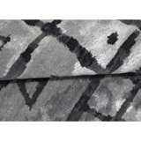 Windsom Abstract Area Rug in Sliver/Charcoal