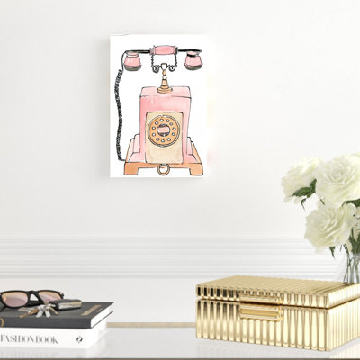 " Pink Phone " Painting Print