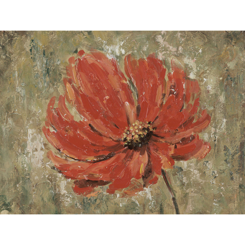 La fleur - reproduction sur toile tendue, H 12 po x l 16 po