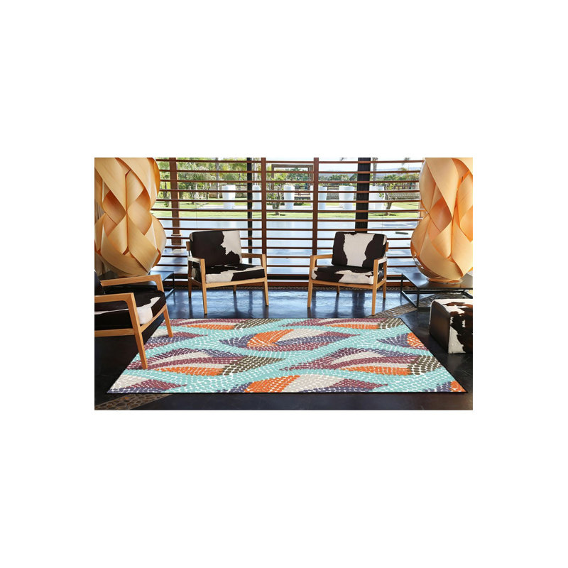 Multicolor Modern Patterned Decorative Washable Rug, Runner 2'6" x 9'10" Rug Pad Included