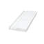 Bianco Carrara 5" x 12" Polished Marble Baseboard Tile Trim in Gray