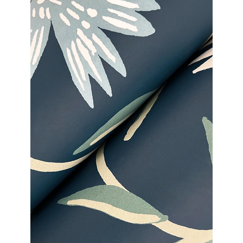 Aster Wallpaper, Navy