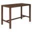 Bar extérieur 5 pièces, chaises ergonomiques, table en bois, performance toutes saisons, fabrication à finition rayée, durabilité, résistance à la décoloration