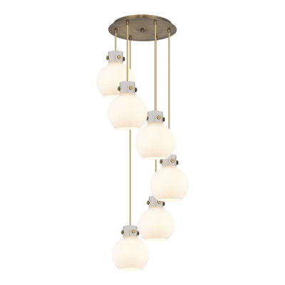 Luminaire suspendu sphère 6 lumières Amrith