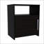 Ensemble de meubles de chambre à coucher 3 pièces, commode à tiroirs + 2 tables de chevet, noir / chêne clair | Panneau de particules | Multicolore