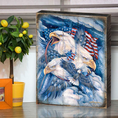 «Allegiance, Patriotic Eagles», palette d'art mural par Jody Bergsma