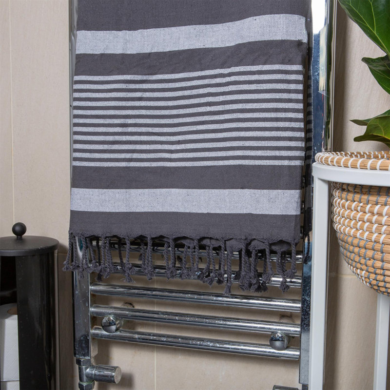 Nicola Spring - Deluxe Cotton Turkish Bath Towel, Grey