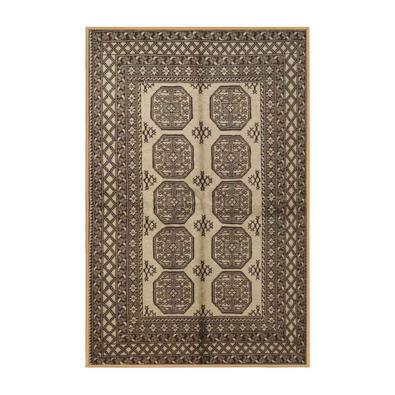 Tapis olive Southwestern, Rectangle 5 pi x 7 pi