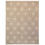Reign Geometric Area Rug in Brown