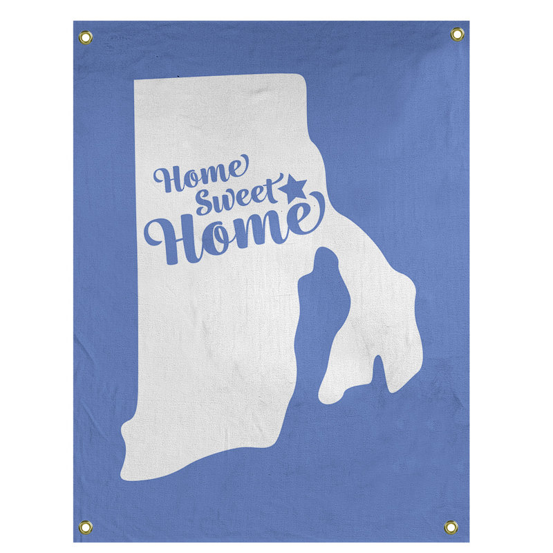 Tapisserie murale providence doux pour la maison, H 80 po x l 59 po, Bleu