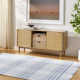 Cay Plaid Handmade Flatweave Recycled P.E.T. Area Rug in Blue/White