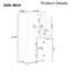 Armoire de rangement haute et large autoportante avec 4 portes, tablettes réglables, dispositif anti-basculement, blanc - L 31,3 po x l 15,6 po x H 62,3 po