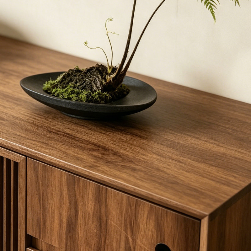 Buffet luxueux rétro de style chinois, H 35,4 po x l 47,2 po x P 15,7 po