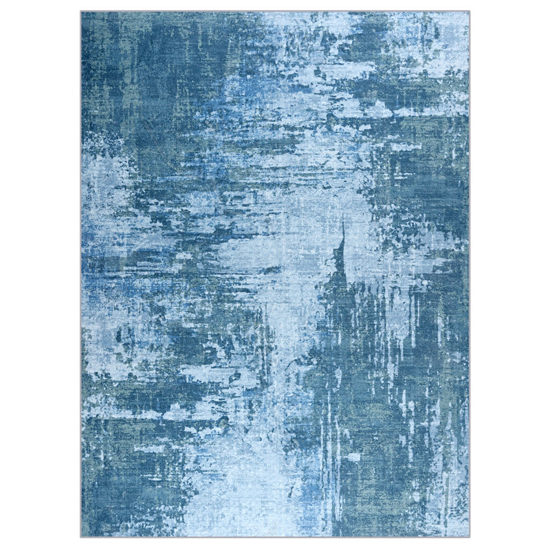 Fillender Modern Area Rugs Non-Slip Washable Abstract Soft For Living Room, Rectangle 5' x 7'1"